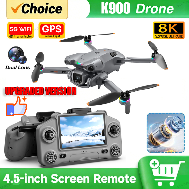 새로운 K900 MAX GPS 드론, 4K 전문가용 H - Drone Gps Module 리뷰 및 가격